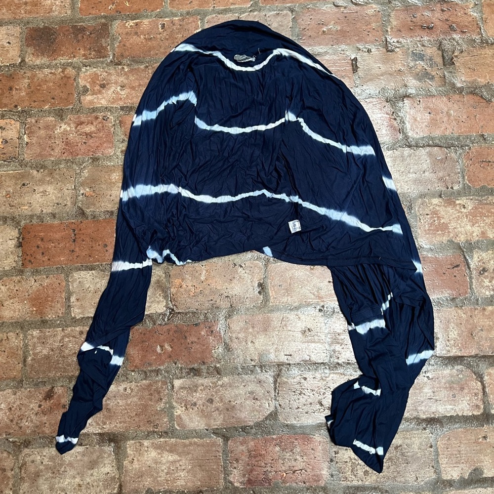 Blue & White Flowy Cardigan